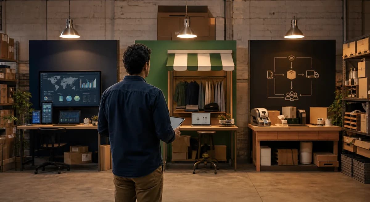 Emprendedor de ecommerce eligiendo entre distintas plataformas para su tienda en LATAM