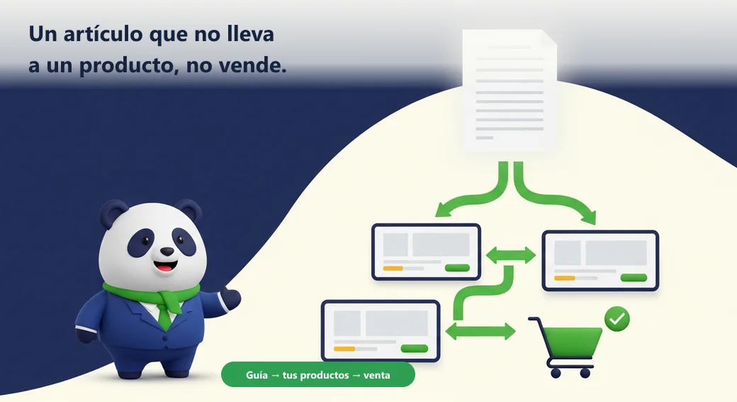 Un artículo que no lleva a un producto no vende: guía → tus productos → venta