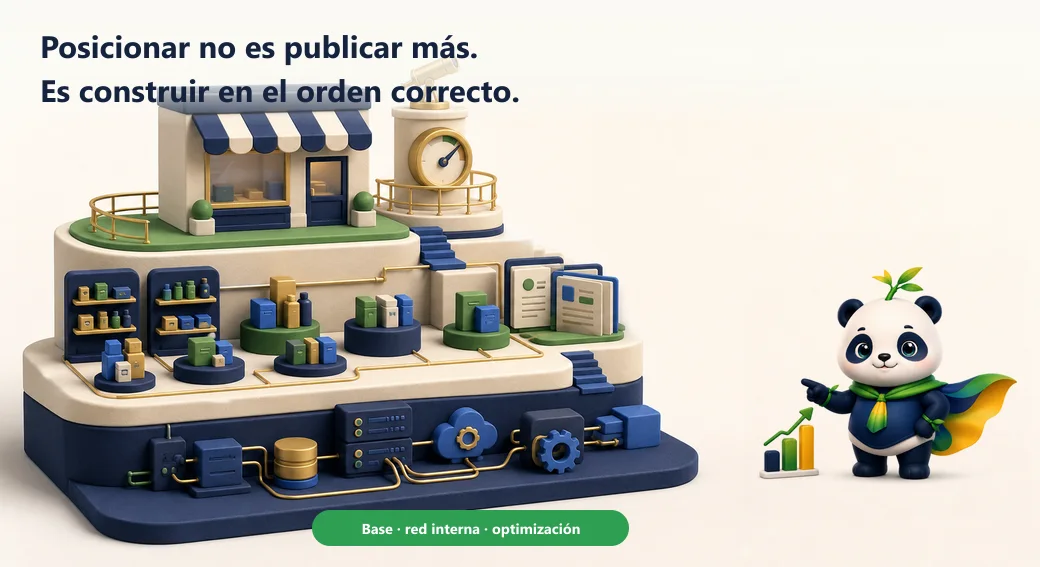 Mony señala una tienda construida por capas: base técnica, red de catálogo y contenido, y optimización con datos