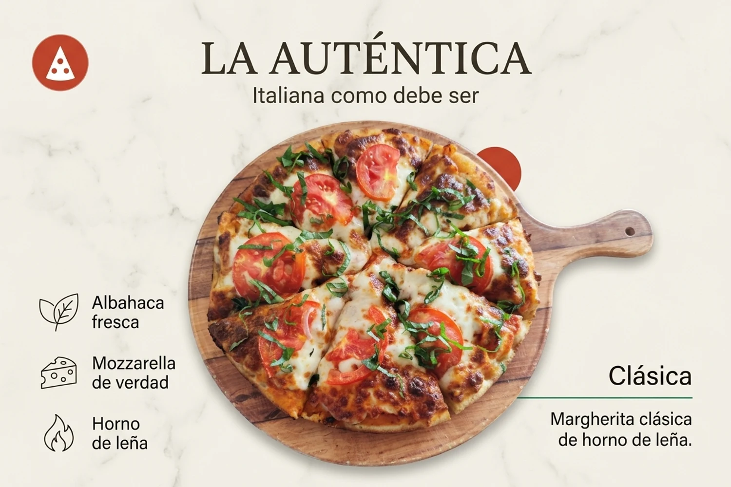 Arte Studio: margherita italiana, estilo limpio
